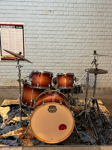 One-on-one drum lesson